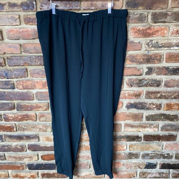 Merona Black Jogger Pull-On Pants Women's Size XXL - Picture 1 of 5